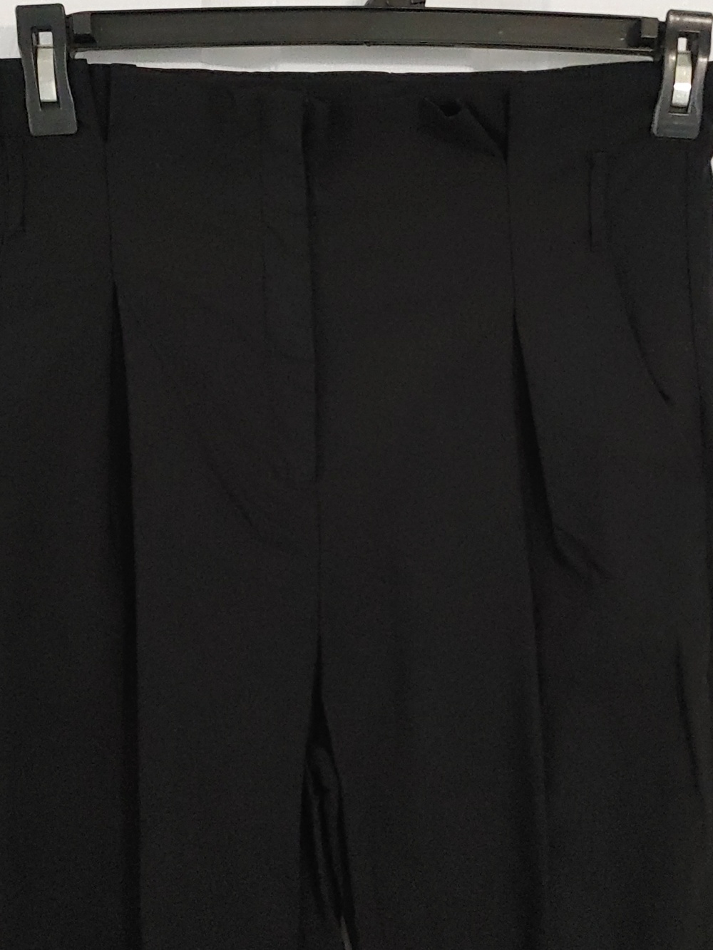 Windsor Black Women's Dress Pant Fits Sz 8-10 Gathered At Top Hem High Fit Waist - Picture 3 of 7